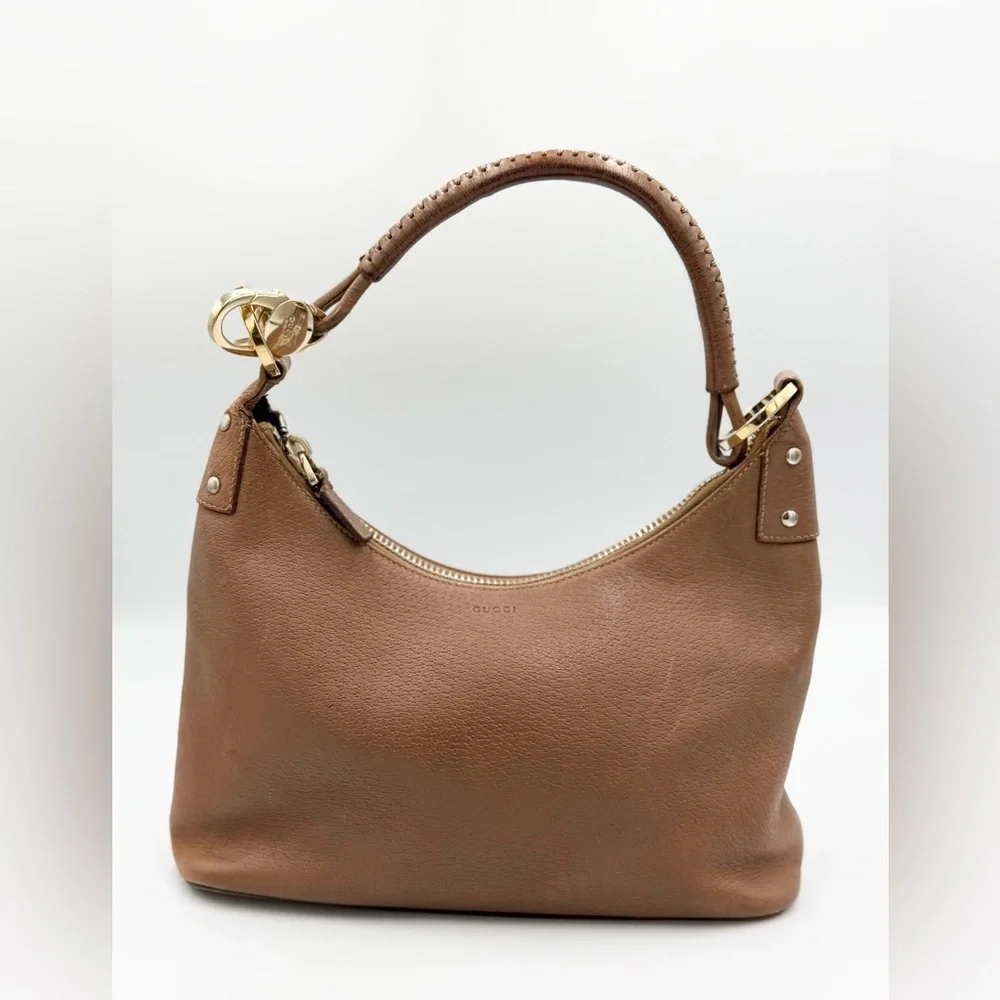 Gucci Brown Leather Shoulder Bag (pelove) - Picture 2 of 11